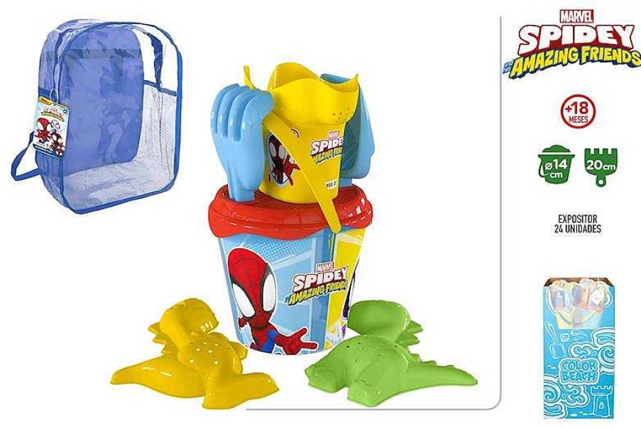 Juguetes Verano Color Baby | Spidey Amazing Friends Mochila Cubo Playa