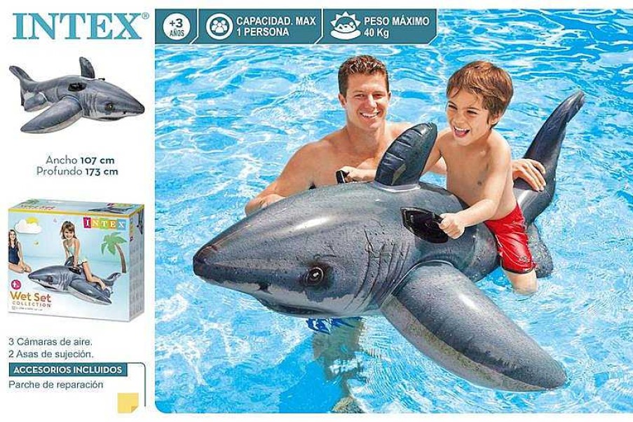 Juguetes Para Piscina Y Accesorios Intex | Colchoneta Hinchable Tibur N Intex