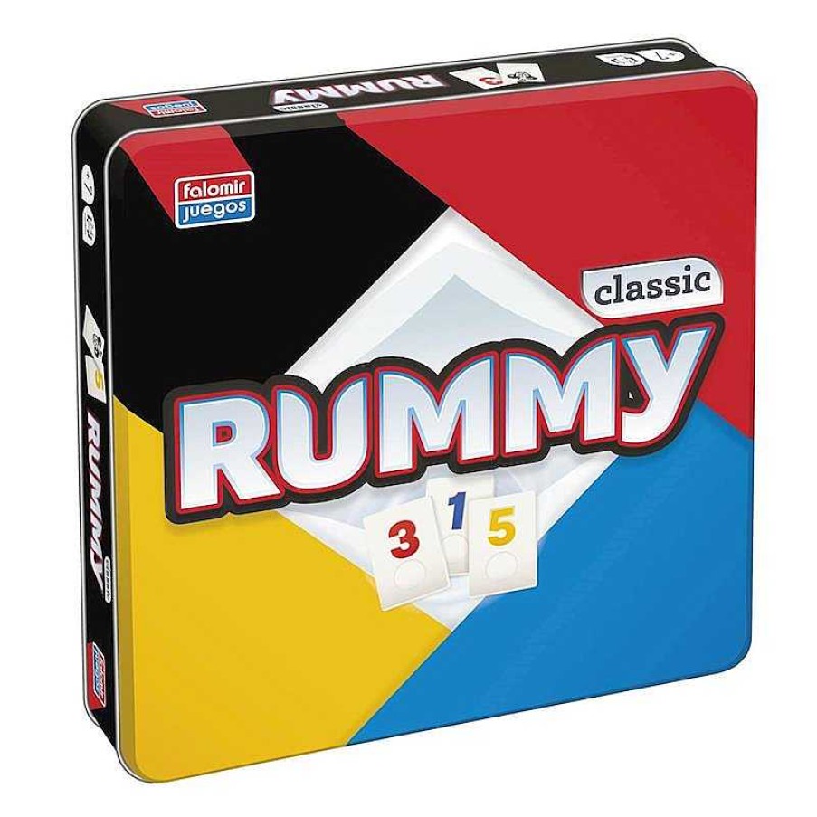 Juegos De Mesa Falomir | Juego Rummy Classic En Caja De Metal