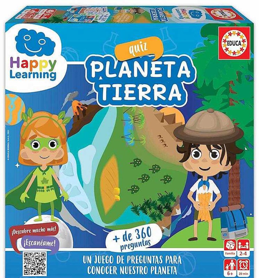 Juegos De Mesa Educa Borrás | Juego Happy Learning La Tierra