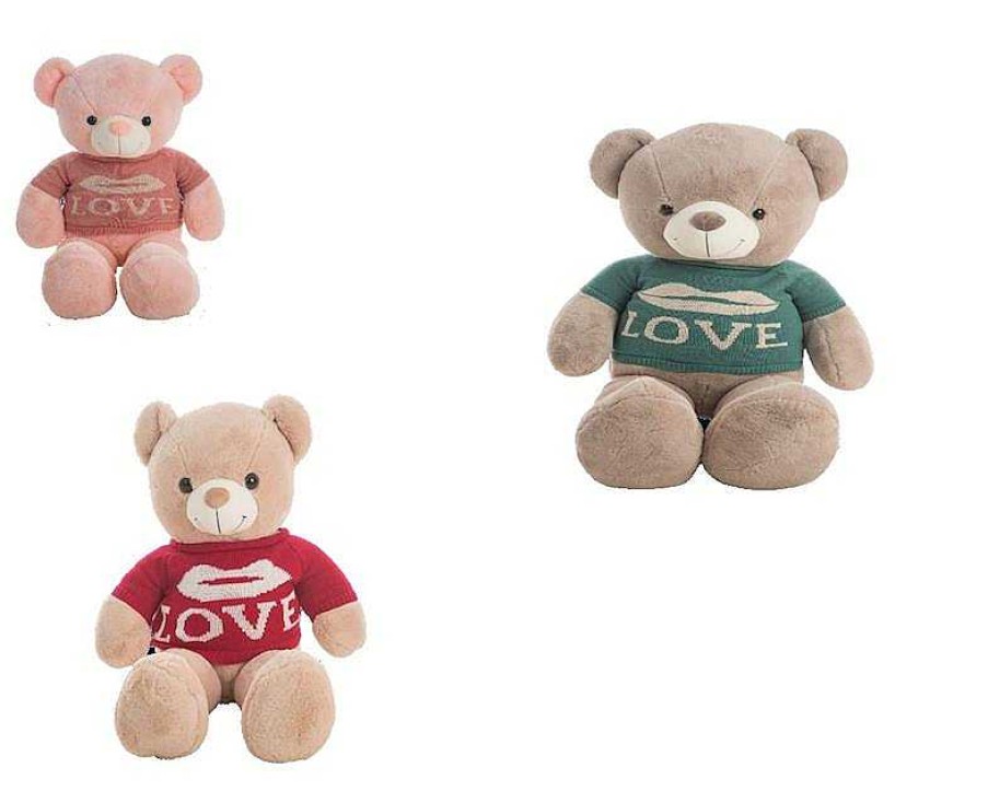 Peluches Creaciones Llopis | Peluche Oso Jersey Love 75 Cm