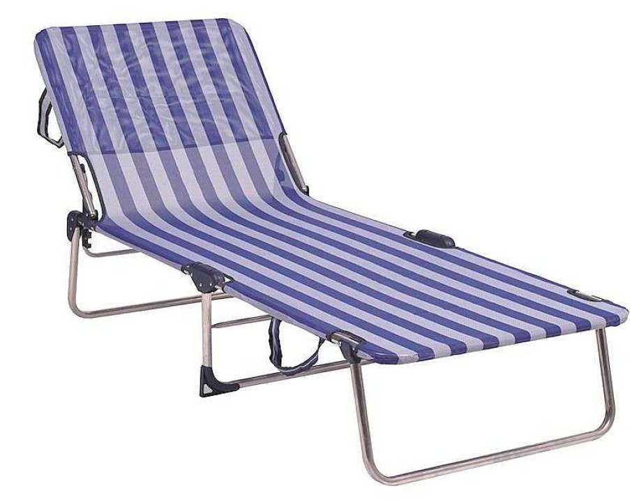 Juguetes Verano Alco | Cama Playa Aluminio Multiposici N Rayas