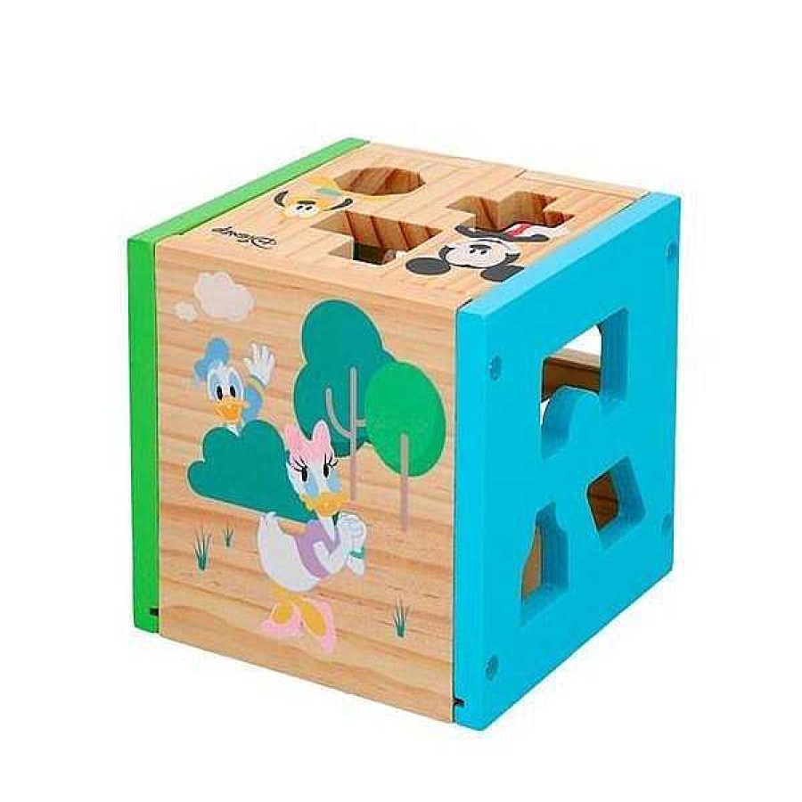 Juguetes Para Beb S Color Baby | Cubo Encajable Madera Mickey