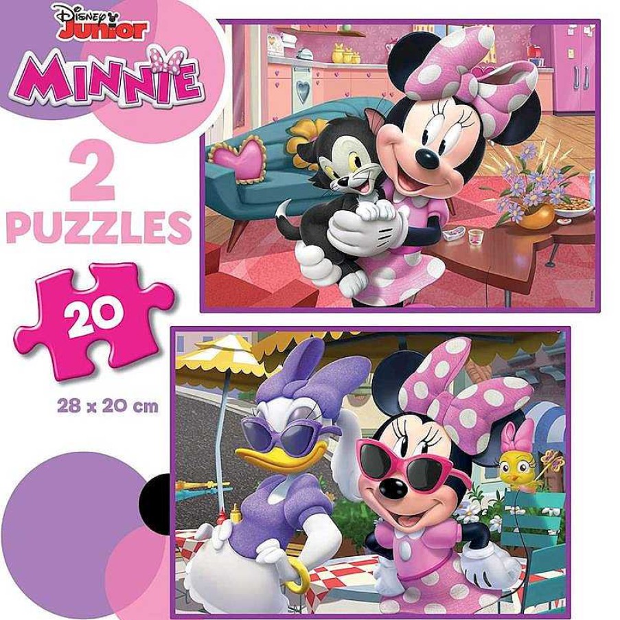 Puzzles Educa Borrás | Puzzle Minnie 2X20 Piezas