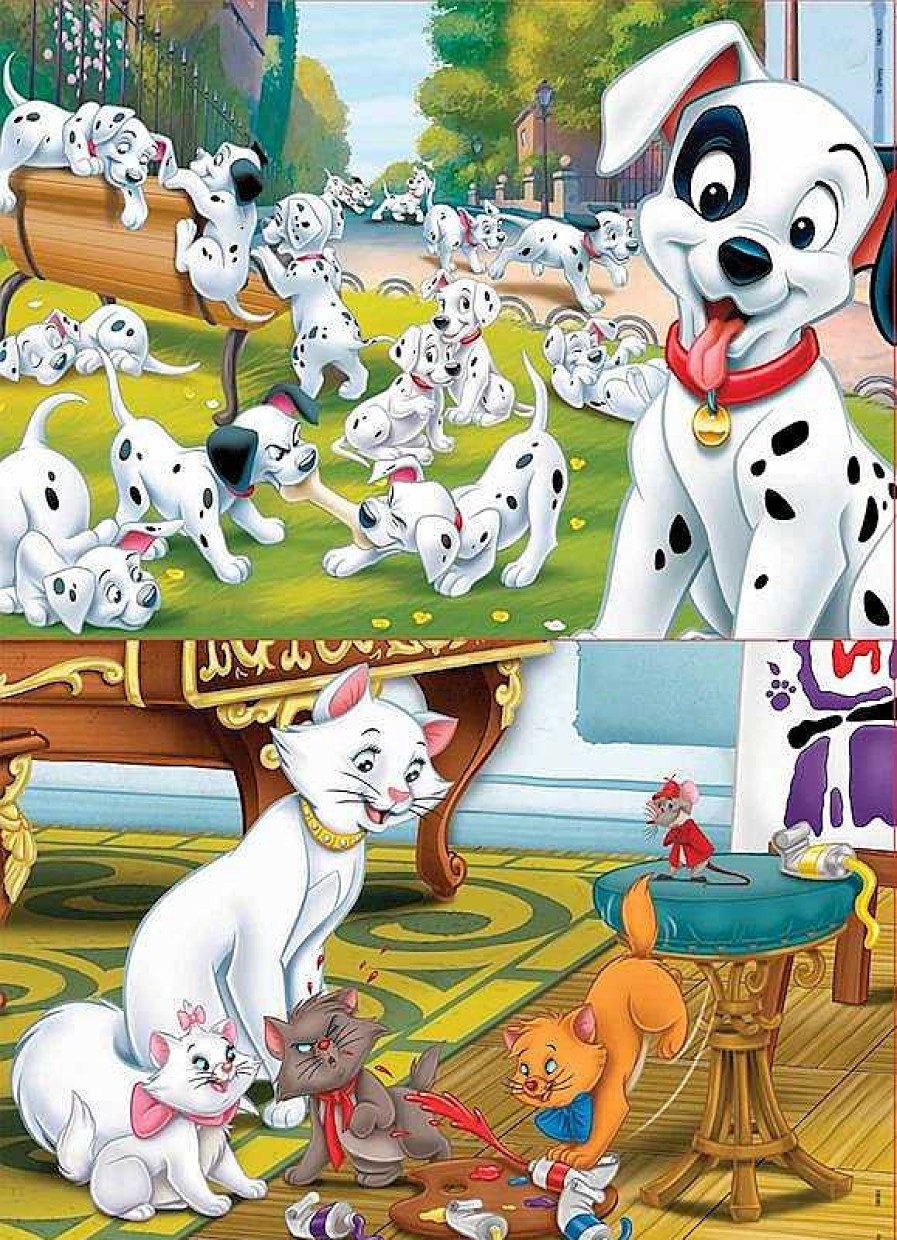 Puzzles Educa Borrás | Puzzles Dalmatas Y Aristogatos 2X25 Piezas