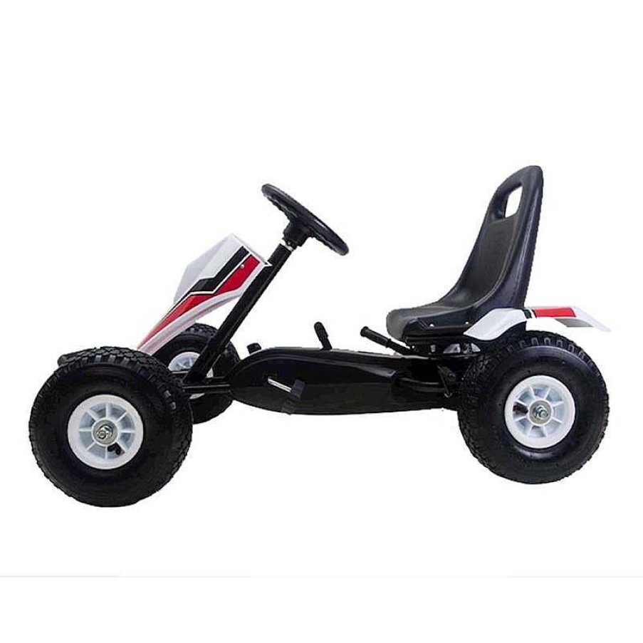 Coches De Pedales Ociotrends | Coche Go Kart Blanco