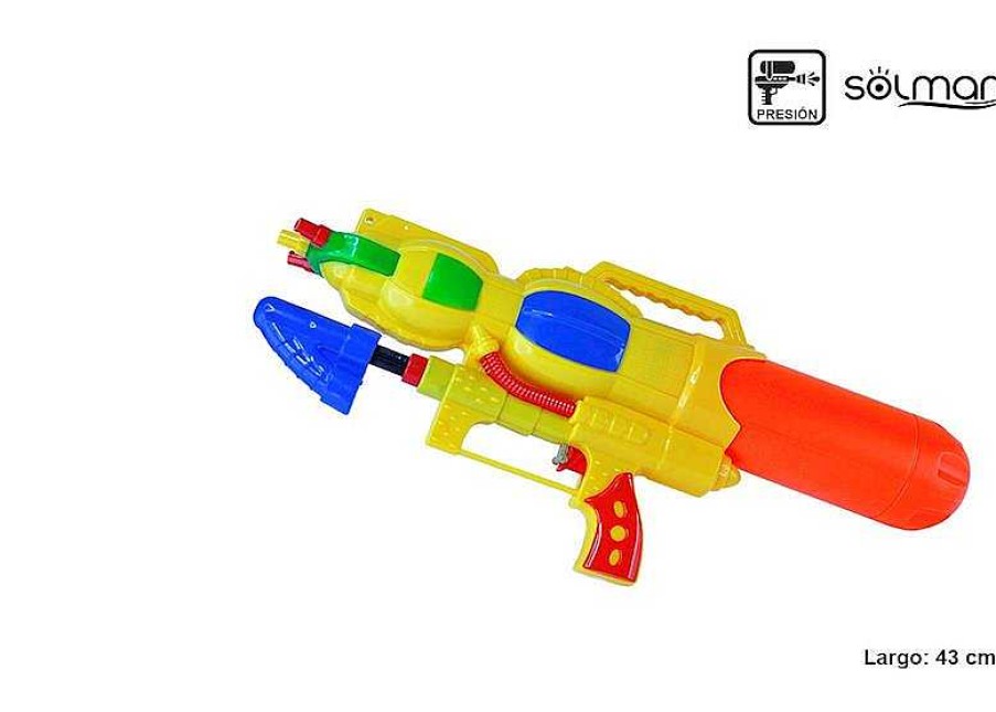 Juguetes Para Piscina Y Accesorios Eurojuguetes | Pistola Agua 3 Chorros 43Cm