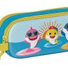 Material Escolar Safta | Estuche Doble Baby Shark 3D Safta