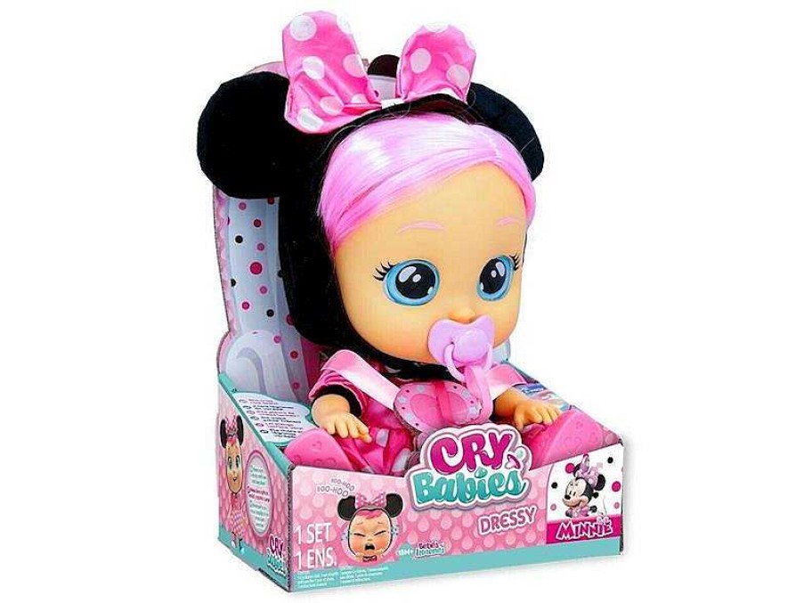 Mu Ecas IMC Toys | Minnie Beb Llor N Dressy Con Pelo