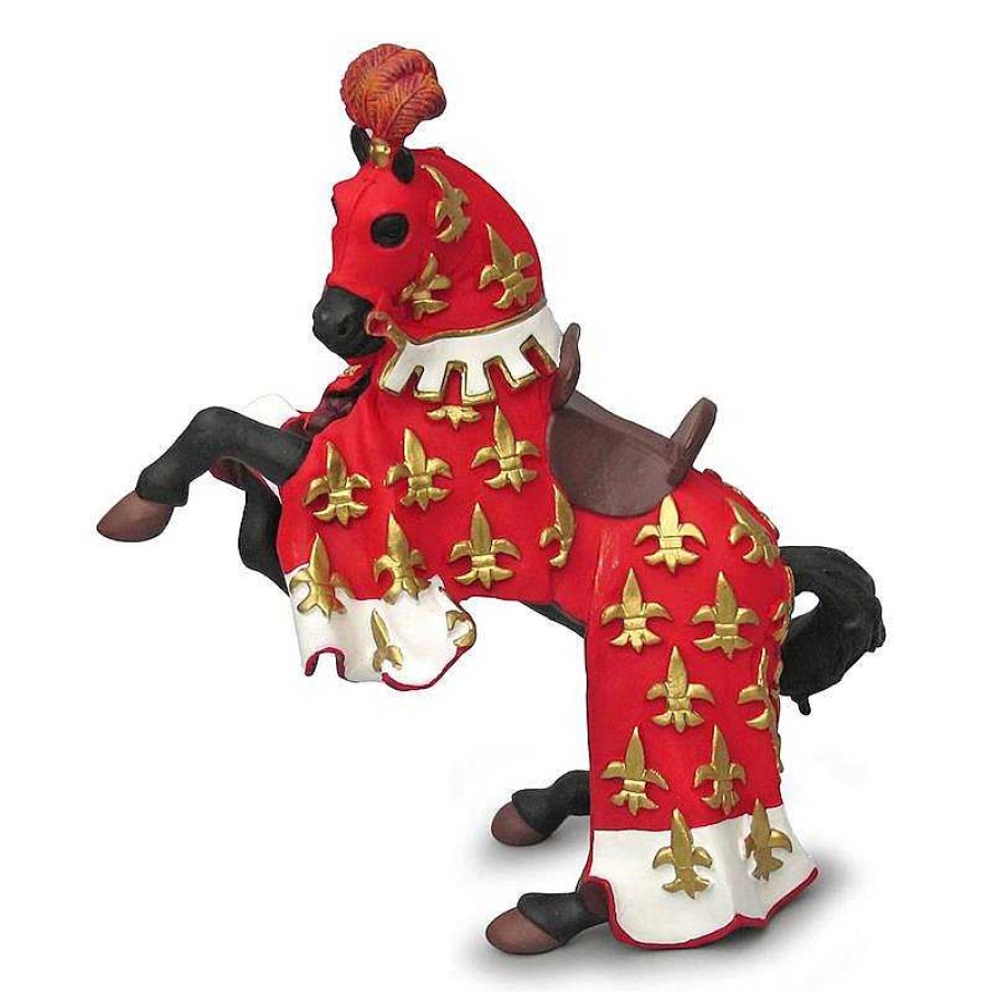 Figuras De Acci N Papo | Figura Caballo Pr Ncipe Felipe Rojo