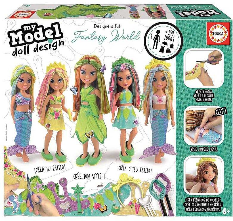 Juguetes Manualidades Infantiles Educa Borrás | Educa My Model Doll Design Fantasy Mu Eca