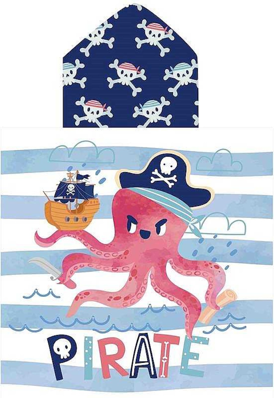 Juguetes Para Piscina Y Accesorios Secaneta | Poncho Estampado Piratepolp 60X120 Cm