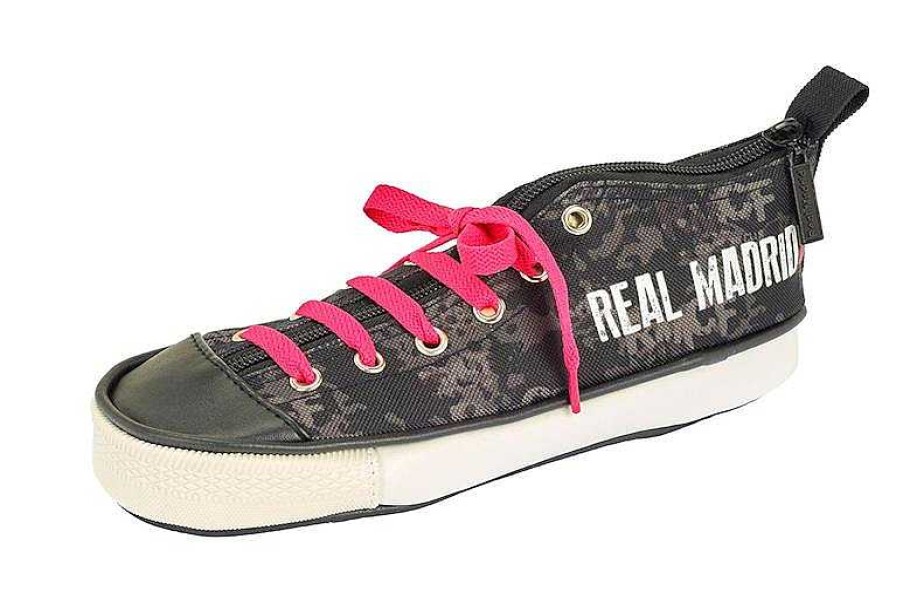 Material Escolar Safta | Estuche Zapatilla Real Madrid Negra