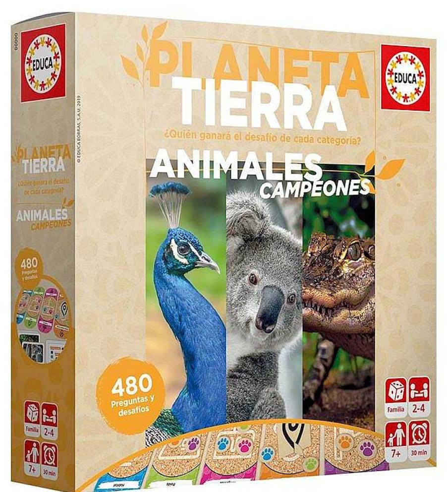 Juegos De Mesa Educa Borrás | Juego Planeta Tierra Animal