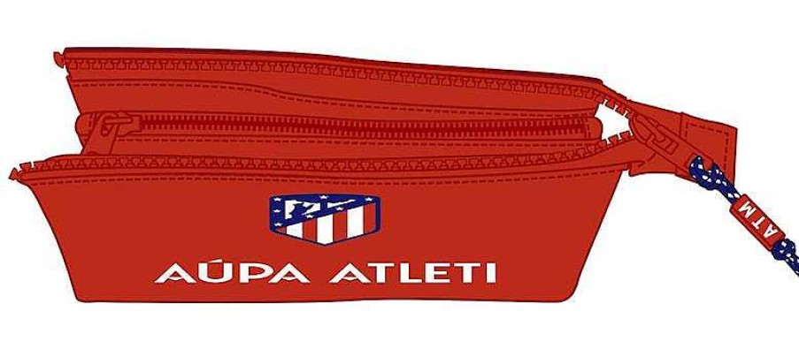 Material Escolar Safta | Estuche Triple Atl Tico De Madrid Safta