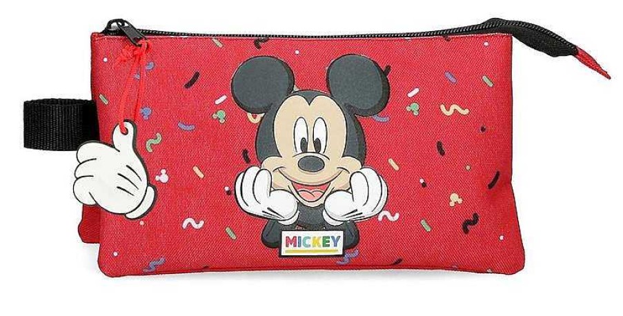 Material Escolar Joumma Bags | Estuche Its A Mickey Thing 3 Cremalleras 22X12X5Cm