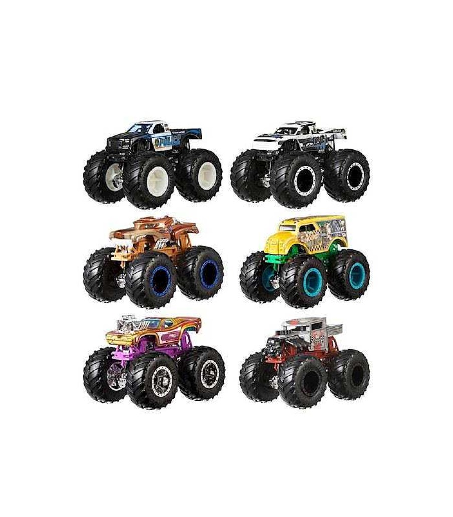 Veh Culos De Juguete Mattel | Pack 2 Monster Truck Hot Wheels Gigantes