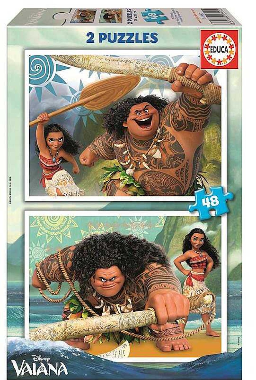 Puzzles Educa Borrás | Puzzle Vaiana 2X48