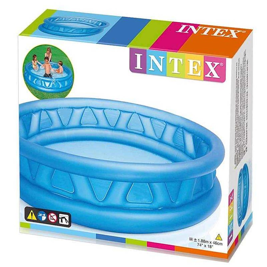 Juguetes Para Piscina Y Accesorios Intex | Piscina Hinchable Tubos Azul De 188X46 Cm