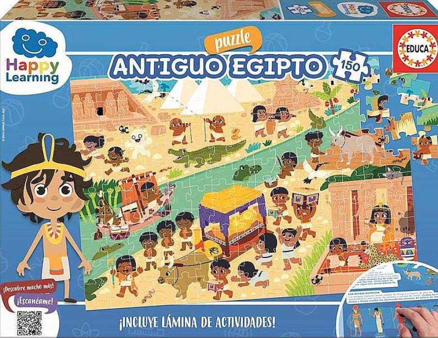 Puzzles Educa Borrás | Puzzle Happy Learning Egipto 150 Piezas