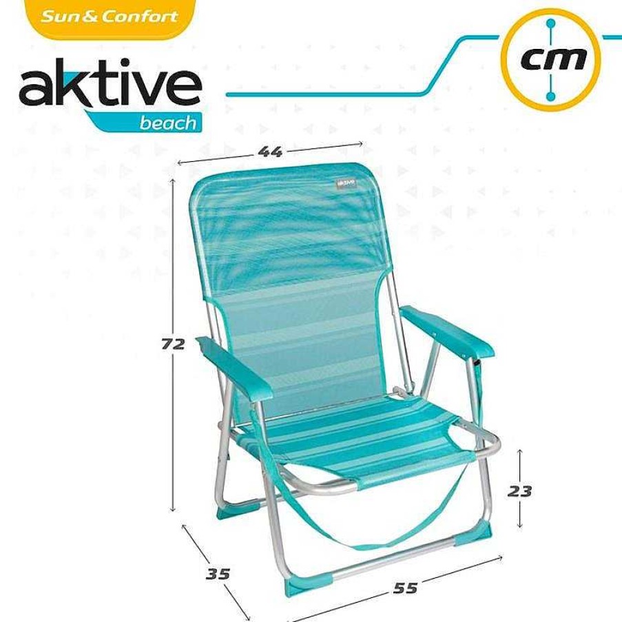 Juguetes Verano Color Baby | Silla Playa Mediterran Con Asa Aktive Beach