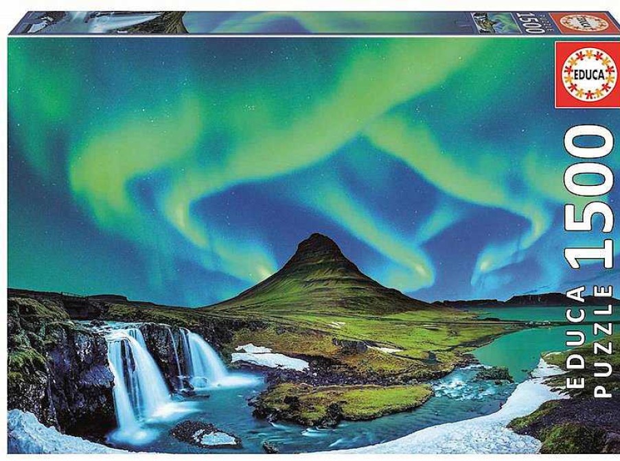 Puzzles Educa Borrás | Puzzle 1500 Piezas Aurora Boreal Islandia