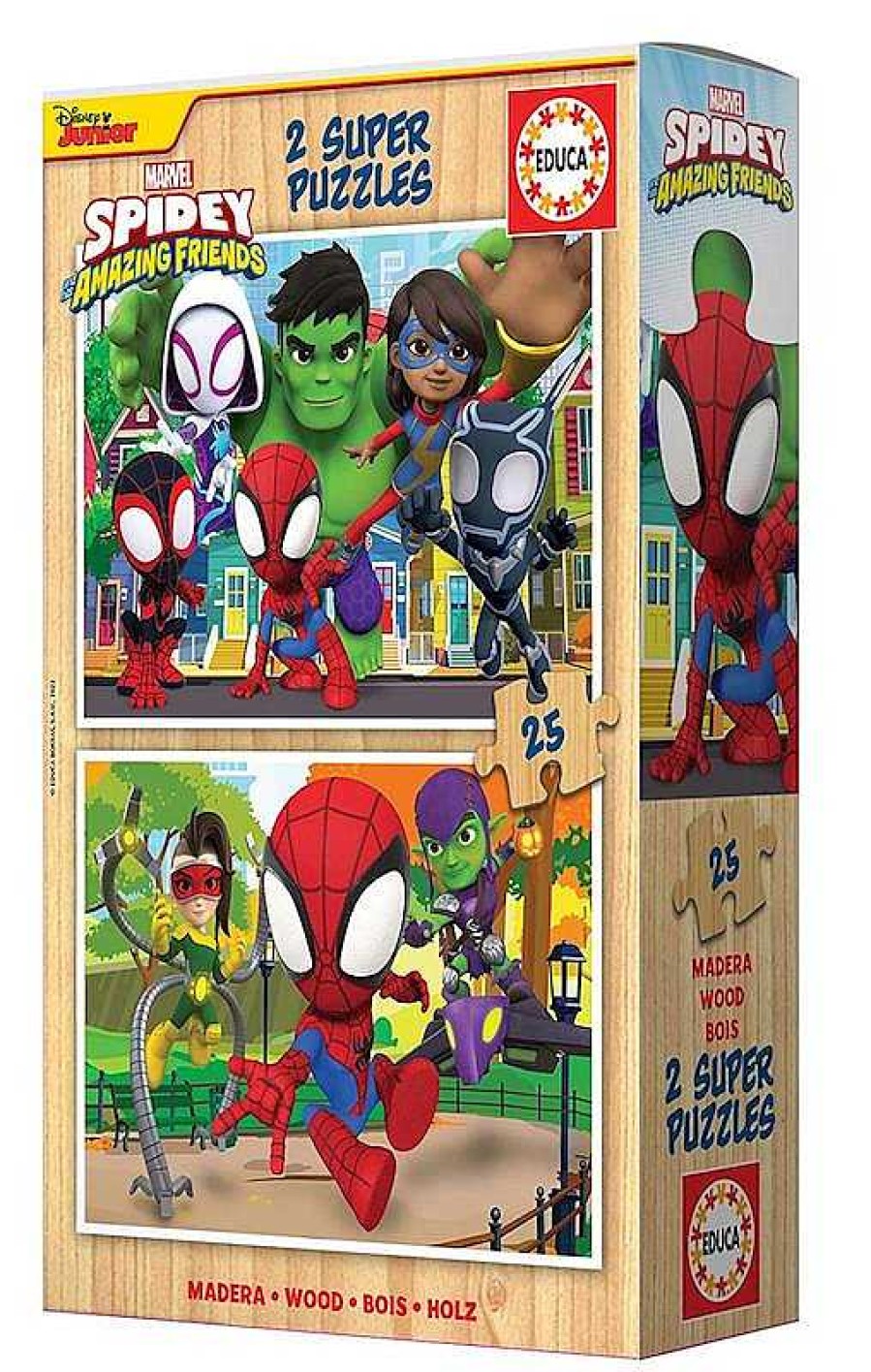 Puzzles Educa Borrás | Puzzle Spidey Amazing Friends 2X25 Piezas