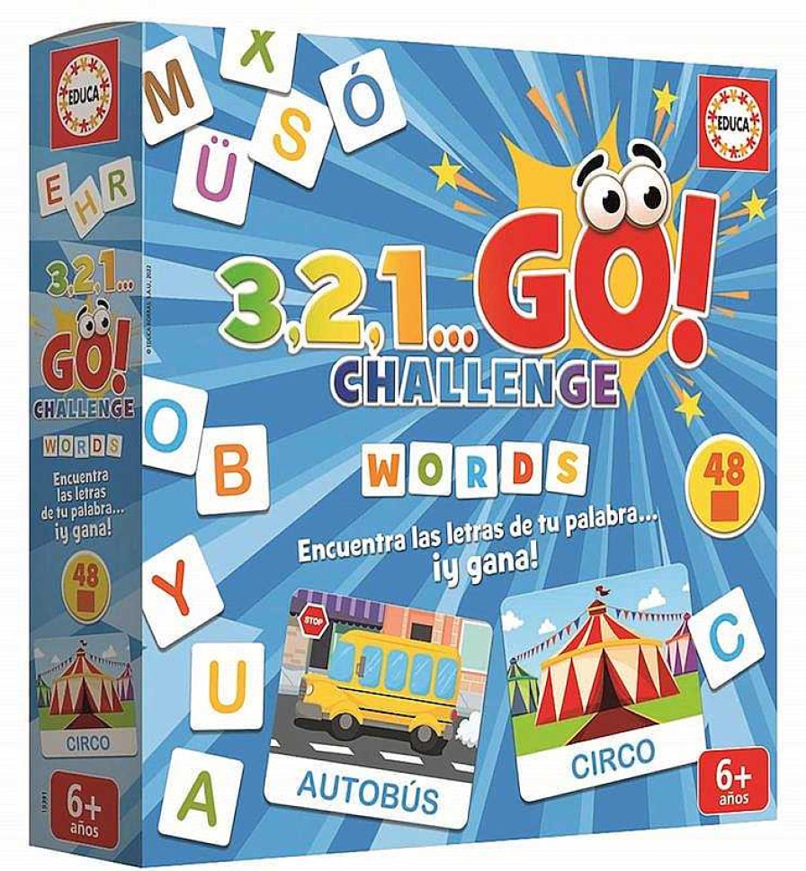 Juegos De Mesa Educa Borrás | Juego 3 2 1 Go! Challenge Words