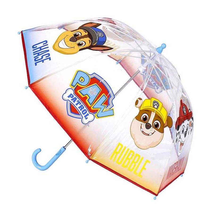 Material Escolar Cerdá | Paraguas Manual Burbuja Patrulla Canina 45 Cm