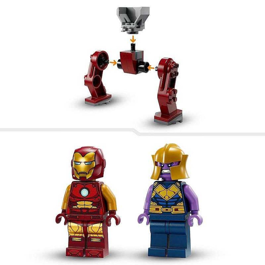 Juegos De Construcci N Lego | Lego H Roes Hulkbuster De Iron Man Vs. Thanos