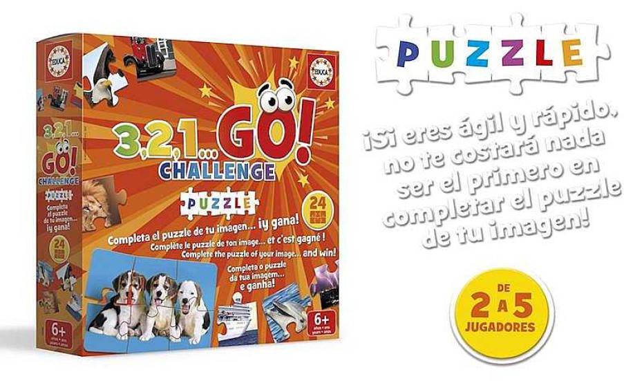 Juegos De Mesa Educa Borrás | Juego 3, 2, 1 Go! Challenge Puzzle