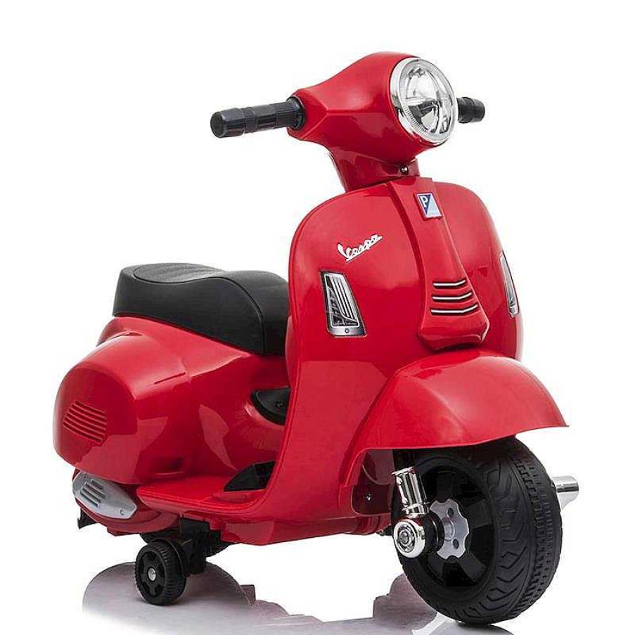 Coches El Ctricos Infantiles Ociotrends | Moto Mini Vespa Roja Bater A