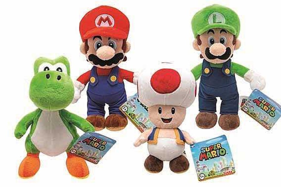 Peluches Smoby | Peluches Mario Bros Luigi Yoshi Y Toad 20 Cm