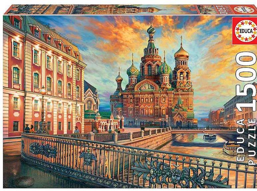 Puzzles Educa Borrás | Puzzle 1500 Piezas San Petersburgo