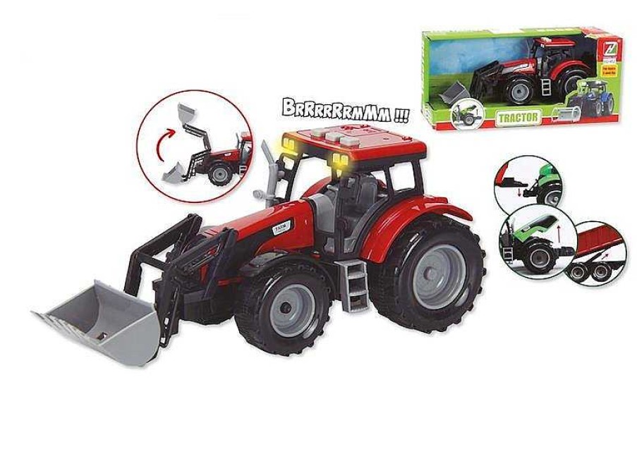 Veh Culos De Juguete JugaToys | Tractor Fricci N Con Luz Y Sonidos Jugatoys