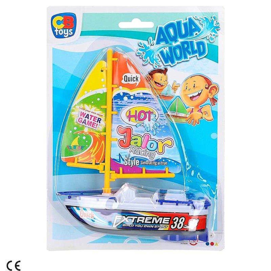 Juguetes Aire Libre Color Baby | Aqua World Barco Velero Electrico