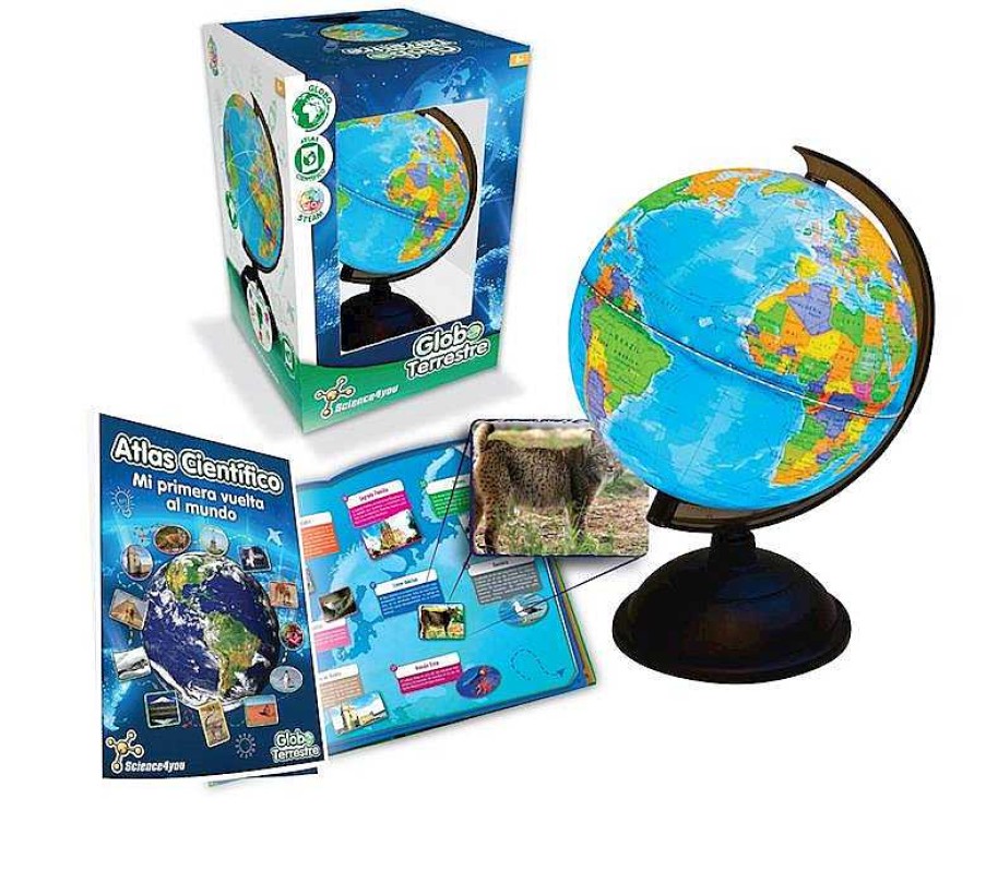 Material Escolar Science 4 You | Esfera Terrestre Con Atlas Mundial