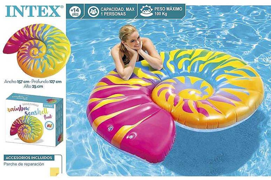 Juguetes Para Piscina Y Accesorios Intex | Colchoneta Caracola 157X127X25Cm