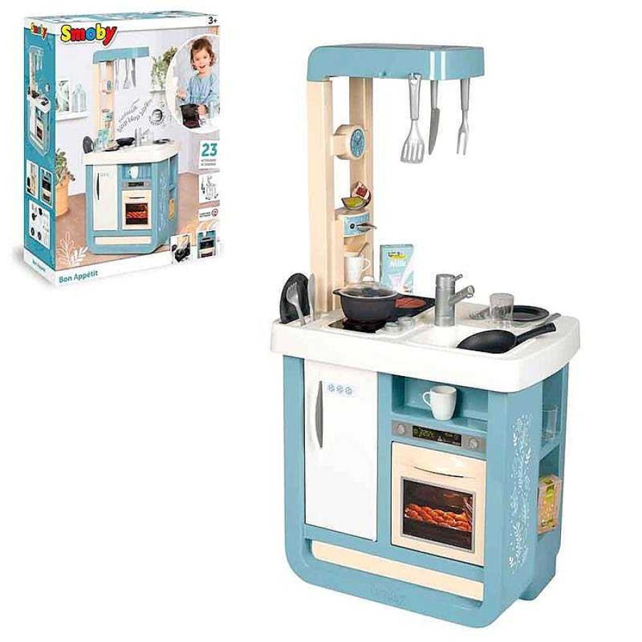 Juegos Del Hogar Smoby | Cocina Infantil Bon Appetit Con 23 Accesorios El Ctrica