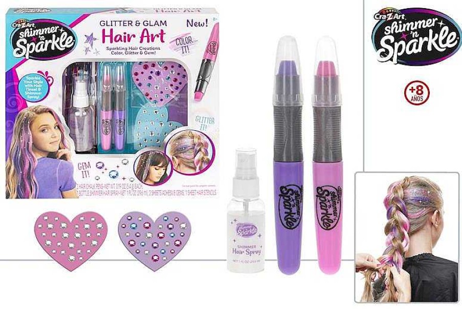 Juegos De Belleza Color Baby | Set Pinta Tu Pelo Shimmer N Sparkle