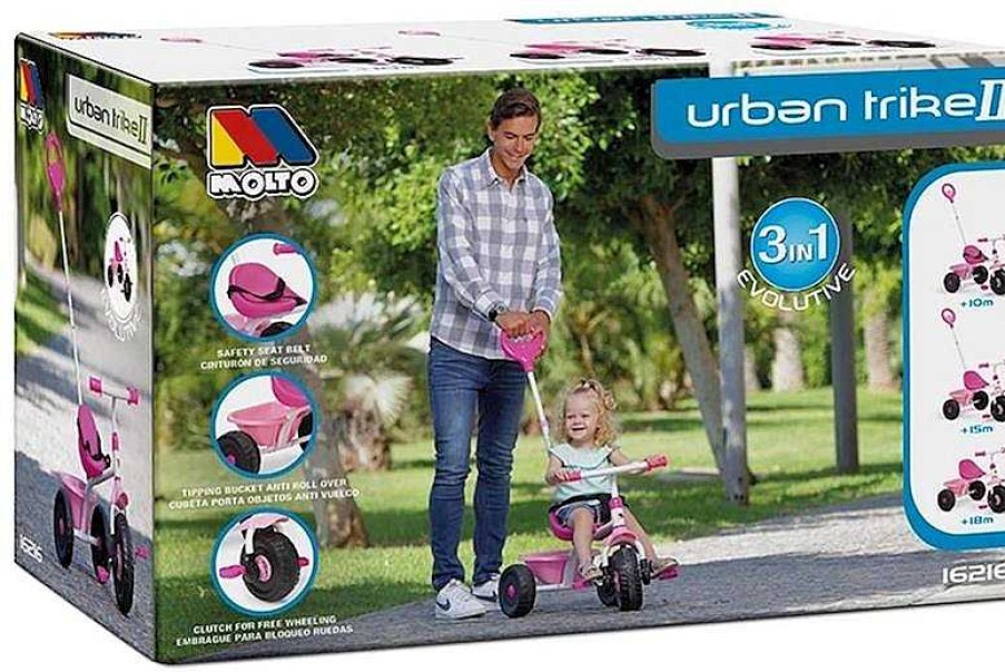 Juguetes Aire Libre Molto | Triciclo Urban Trike Baby Rosa