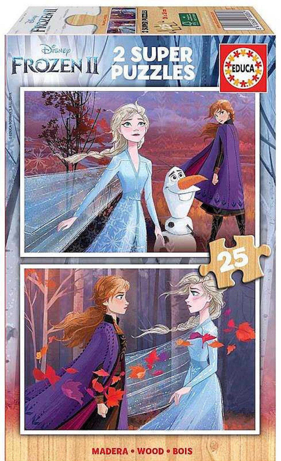 Puzzles Educa Borrás | Puzzles 2X25 Frozen 2