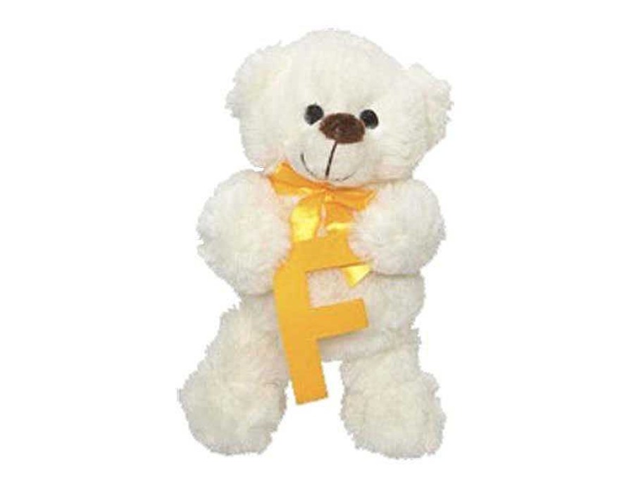 Peluches Beatriz | Peluche Osito Con Letra F 23 Cm Artesan As Beatriz