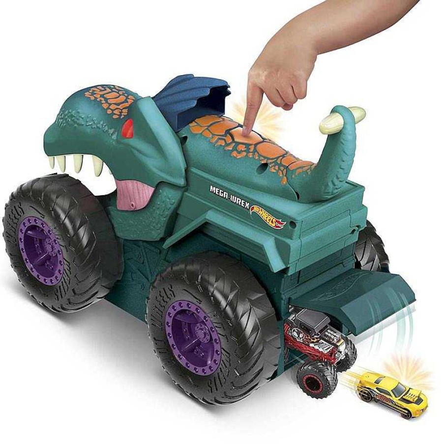 Veh Culos De Juguete Mattel | Coche Hot Wheels Monster Trucks Mega Wrex Mastica Coches