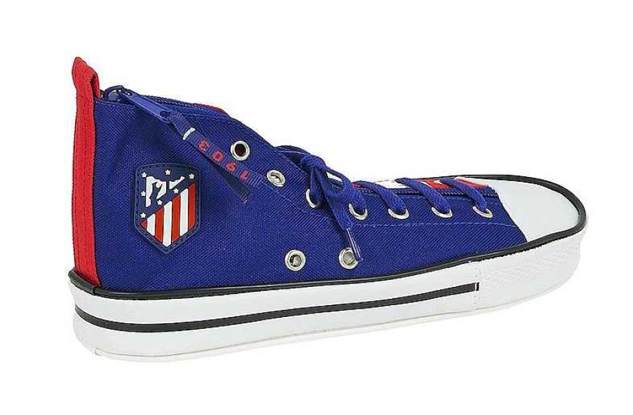 Material Escolar Safta | Estuche Zapatilla Atl Tico De Madrid Neptuno