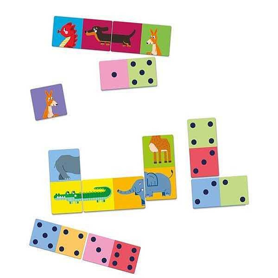 Puzzles Clementoni | Juego Domino N Meros Y Animales