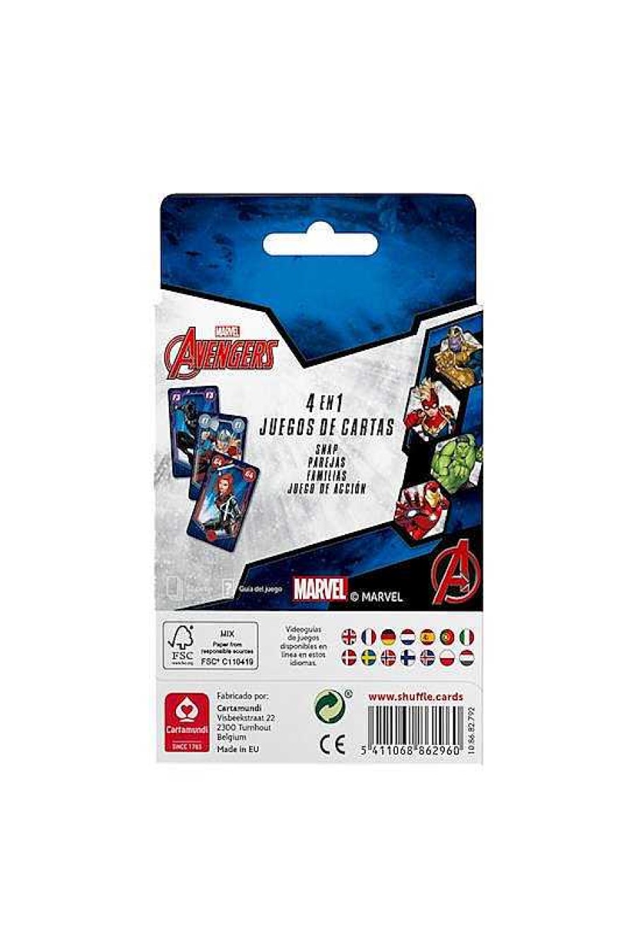 Juegos De Mesa Fournier | Baraja De Cartas Avengers Marvel