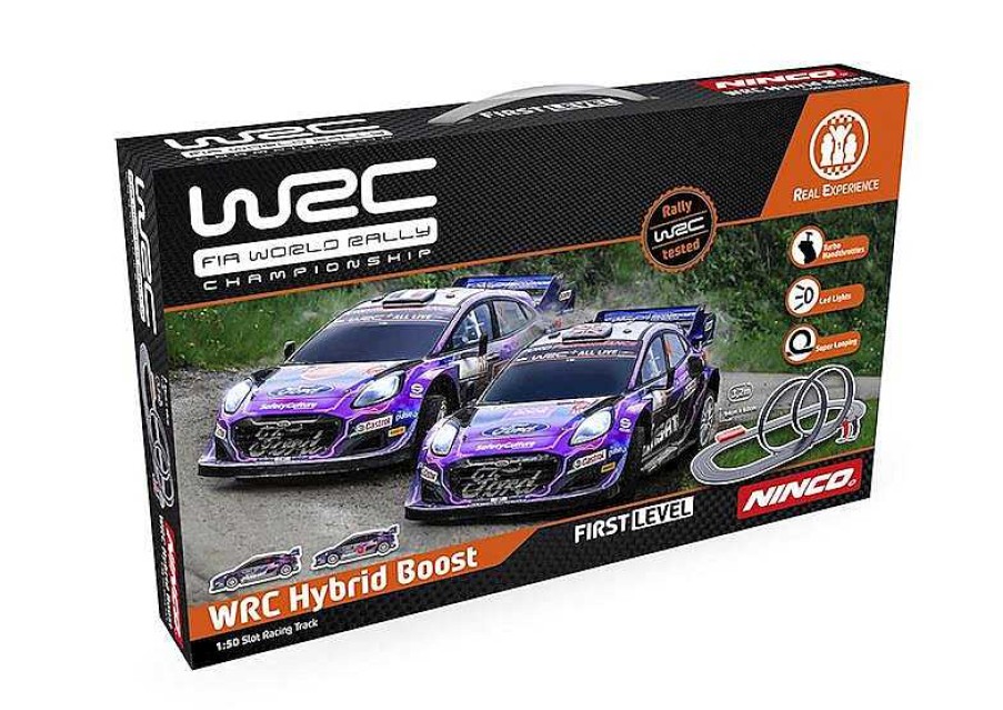 Veh Culos De Juguete Ninco | Circuito De Slot A Escala 1/50 Wrc Hybrid Boost Ninco