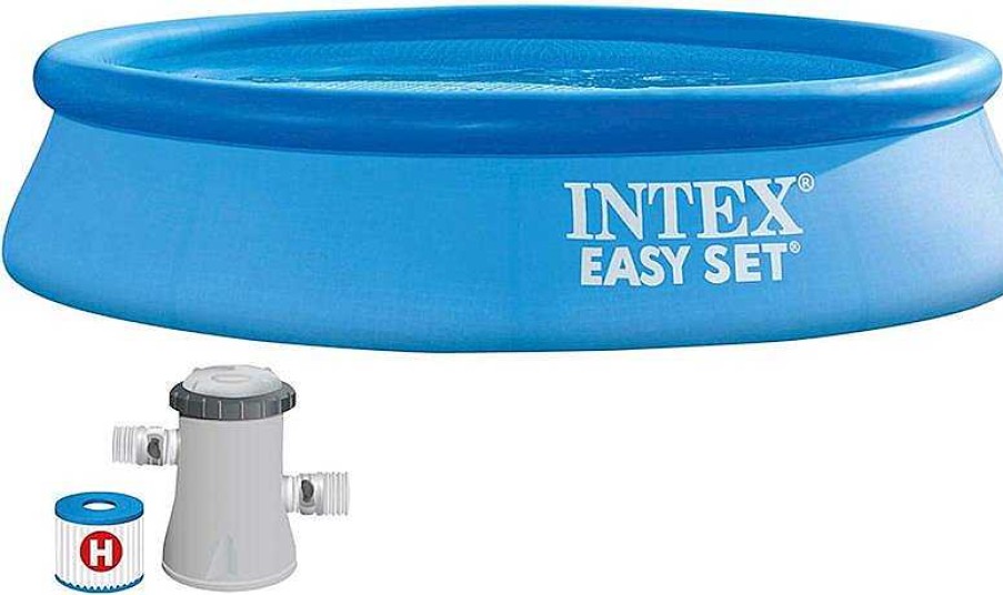 Juguetes Para Piscina Y Accesorios Intex | Piscina Hinchable Easy Set 3077 Litros