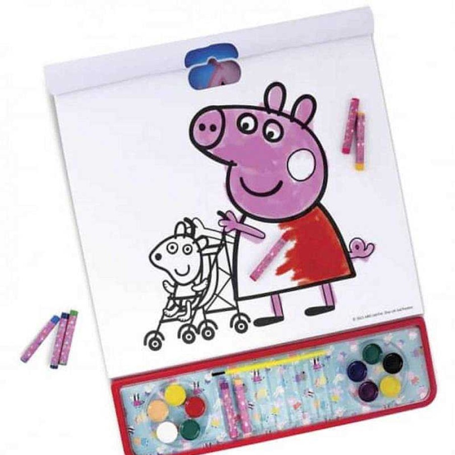 Juegos Del Hogar Cefa | Libro De Pegatinas Para Pintar Giga Block Peppa Pig 4 En 1